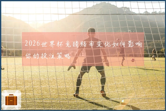 2026世界杯竞猜赔率变化如何影响你的投注策略